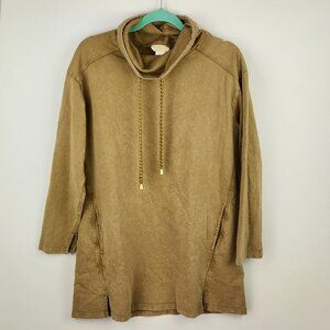 L*Space Cowl Neck Tunic Sweatshirt sz S